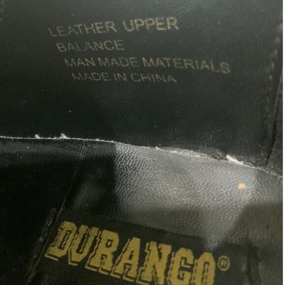 Durango Bootie Women's Size 6M Elastic Panel Slip On Cowgirl Heel Black Shoes - Picture 11 of 11